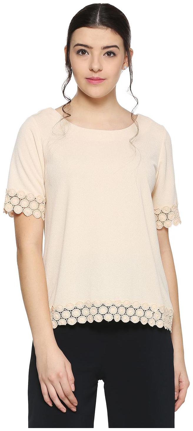 

Allen Solly Women Geometric Cape top - Beige