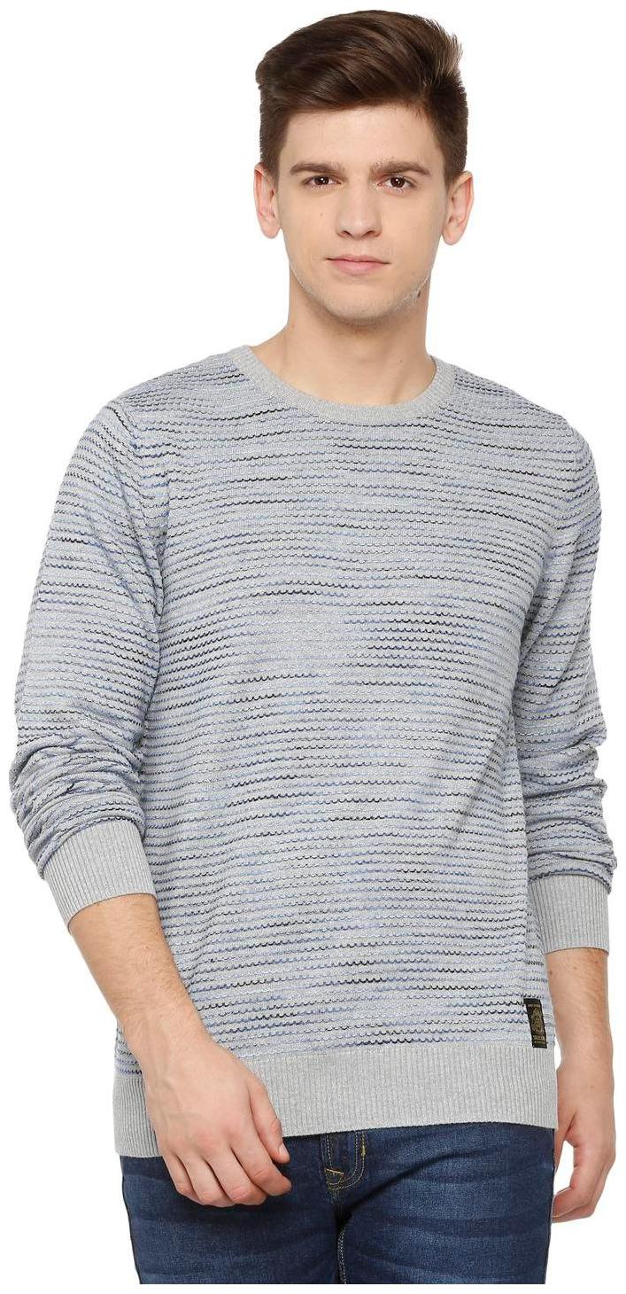 

Allen Solly Men Grey Round neck Pullover