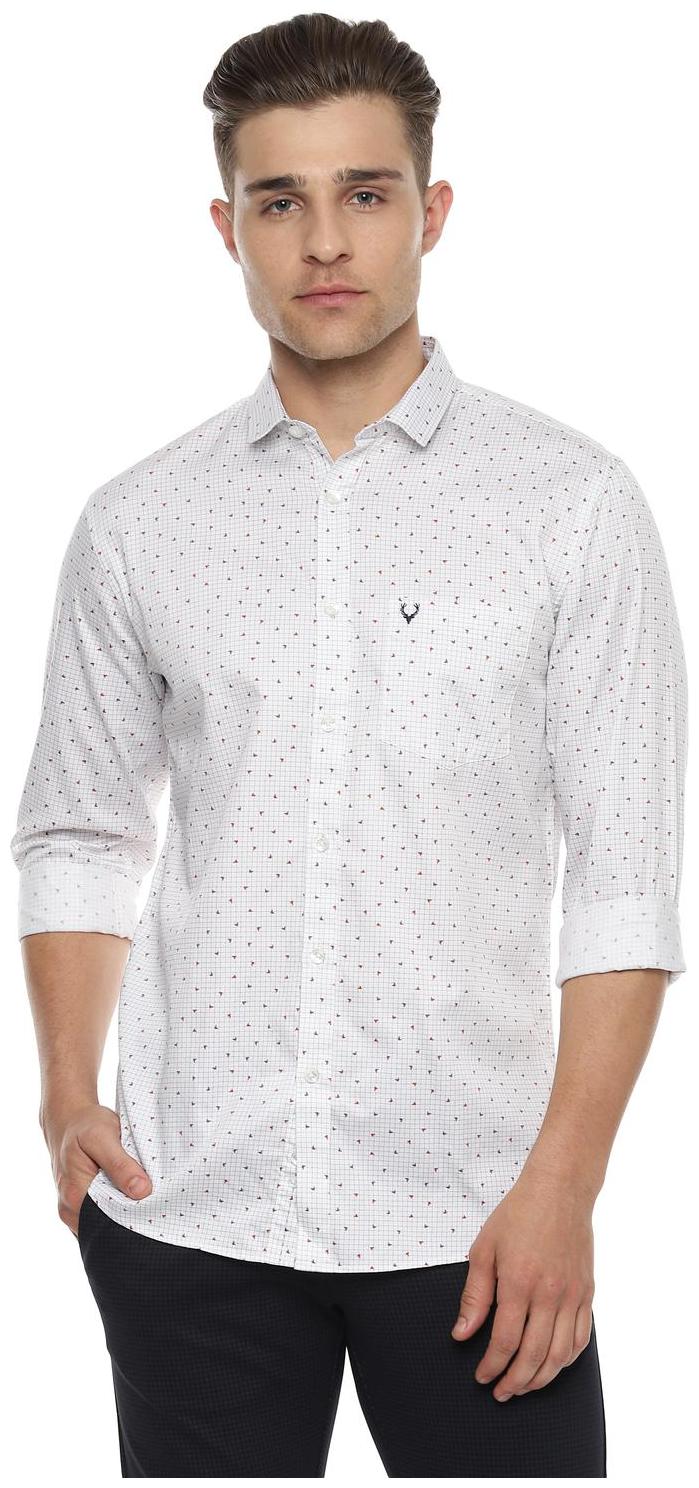 

Allen Solly Men White Printed Slim Fit Casual Shirt