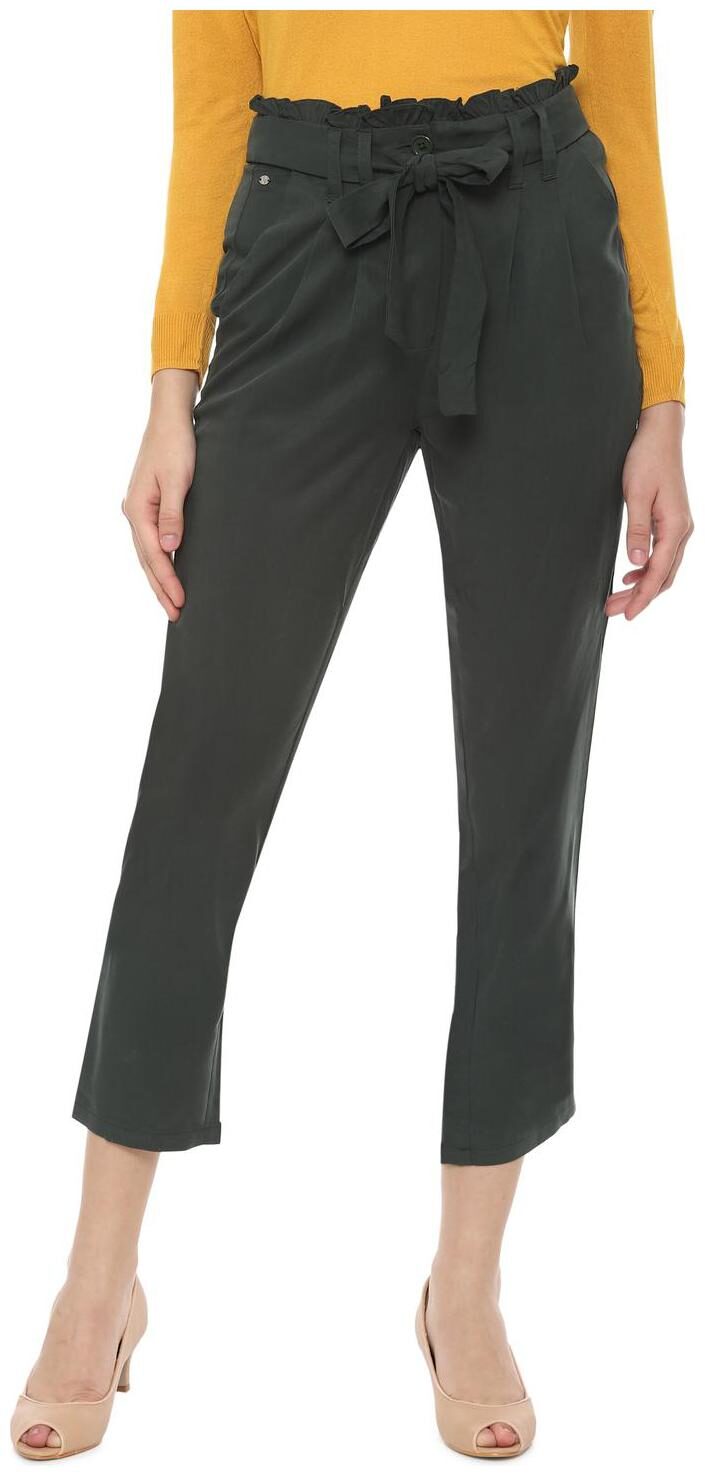 

Allen Solly Women Green Regular fit Regular trousers