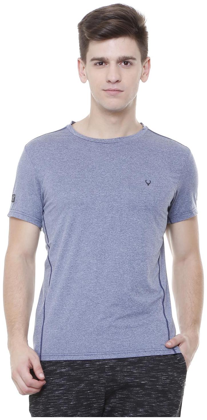 

Allen Solly Men Blue Regular fit Polyester Round neck T-Shirt - Pack Of 1