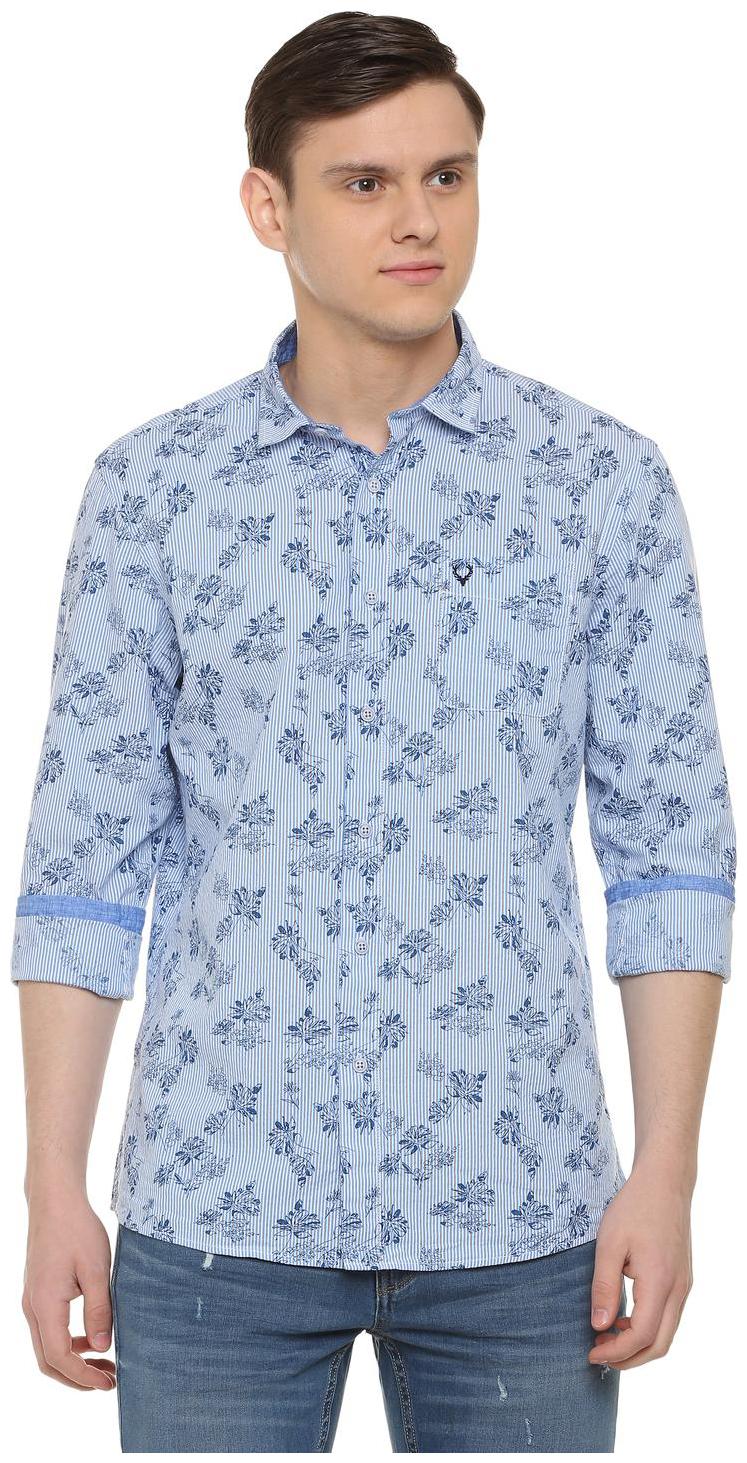 

Allen Solly Men Blue Floral Slim Fit Casual Shirt