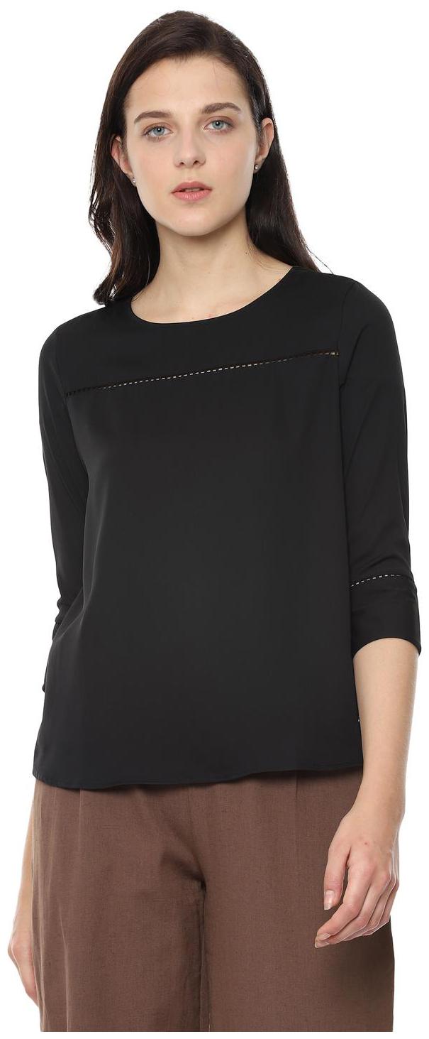 

Allen Solly Women Printed Regular top - Black