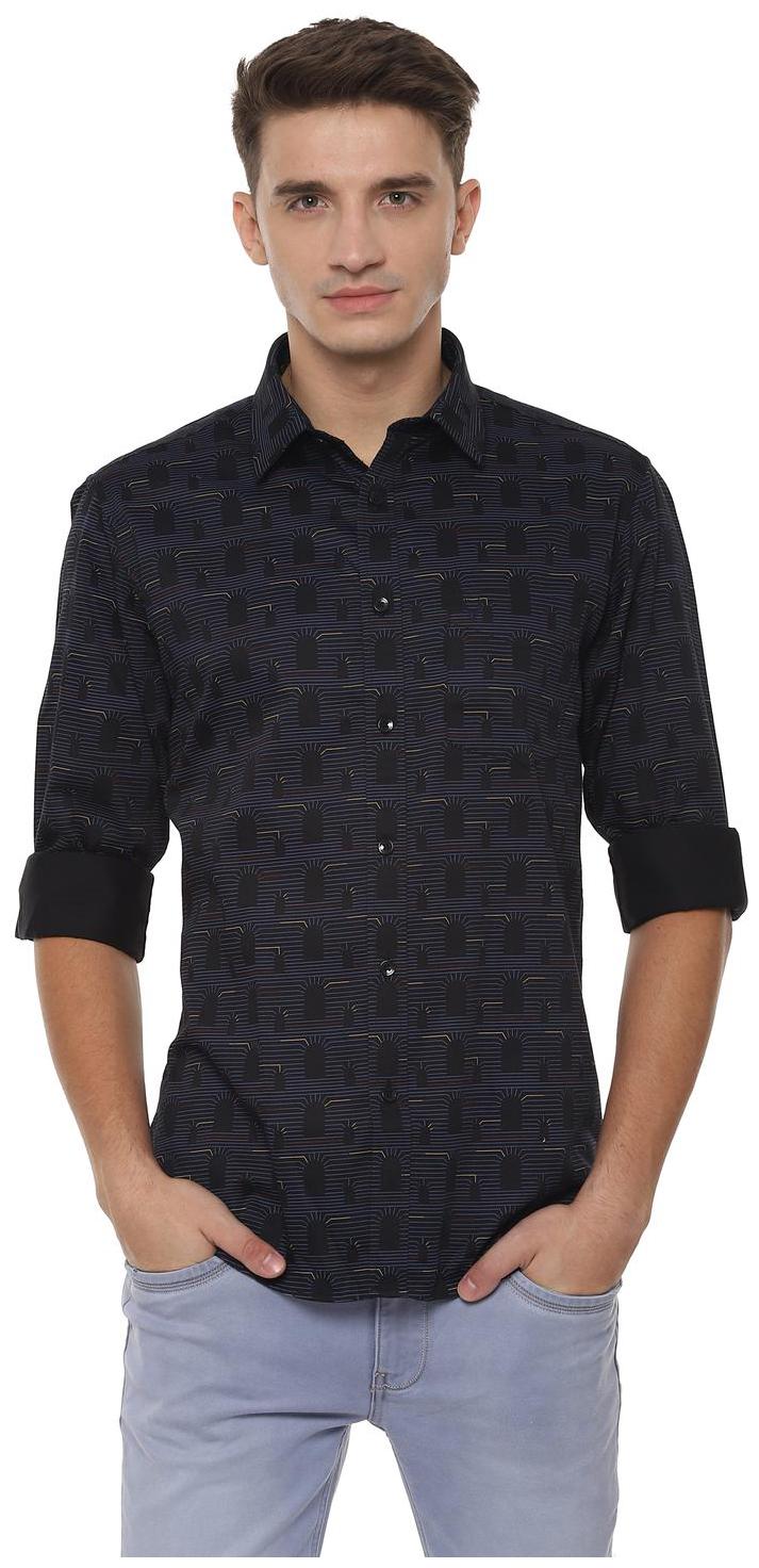 

Allen Solly Men Black Printed Slim Fit Casual Shirt