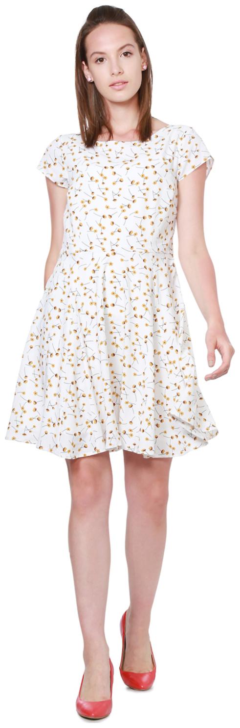 

Allen Solly White Printed A-line dress