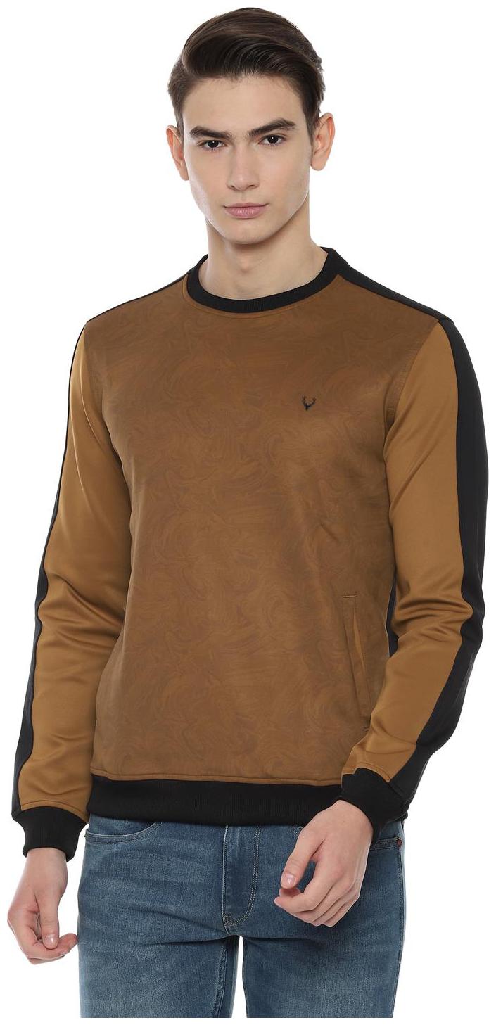 

Allen Solly Men Brown Round neck Sweatshirt