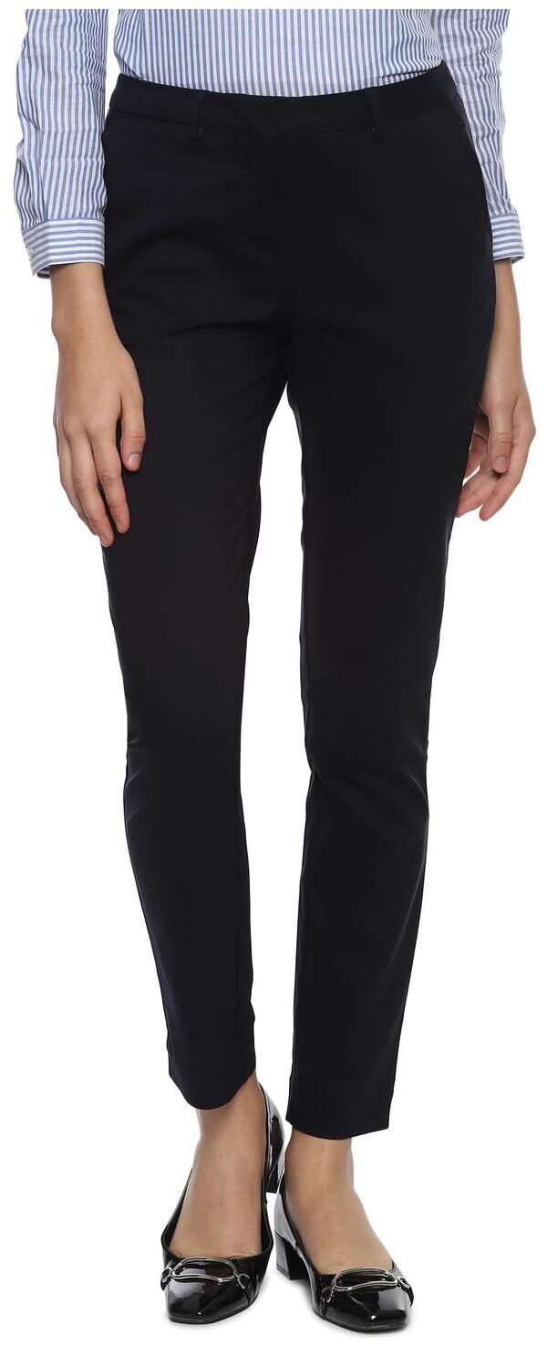 

Allen Solly Women Black Regular fit Regular trousers