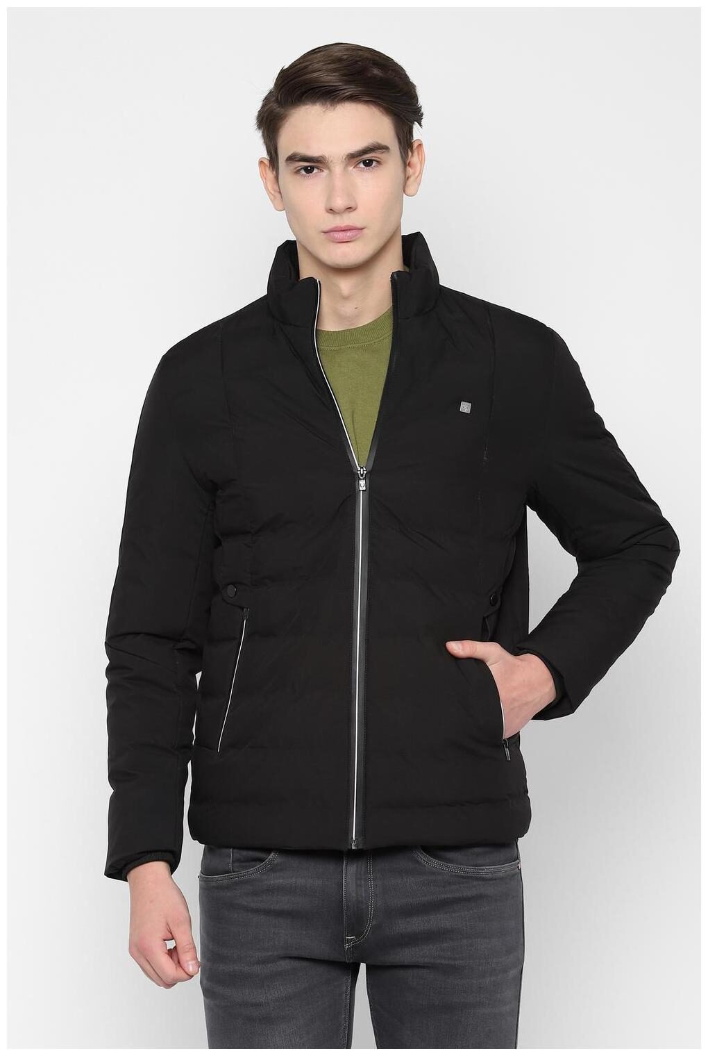 

Allen Solly Men Polyester Leather Jacket Black