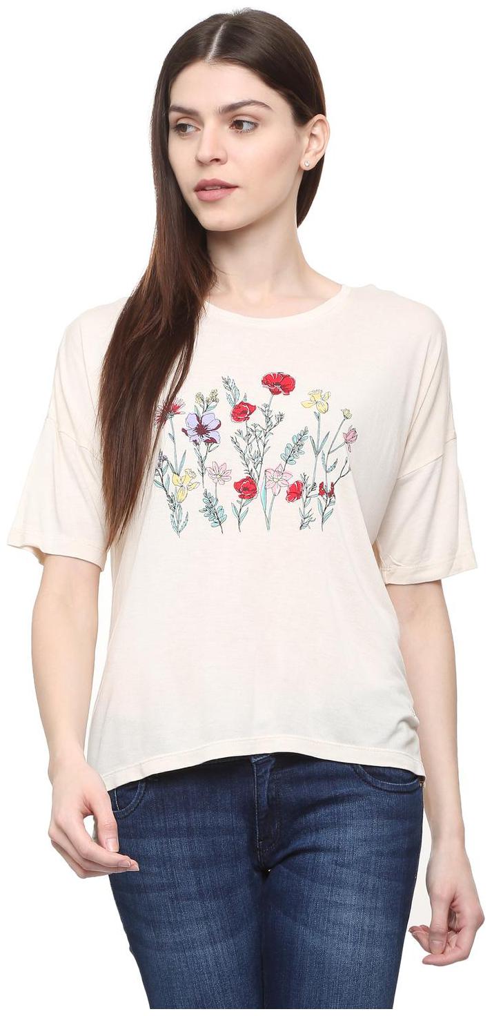 

Allen Solly Women Printed Regular top - Beige