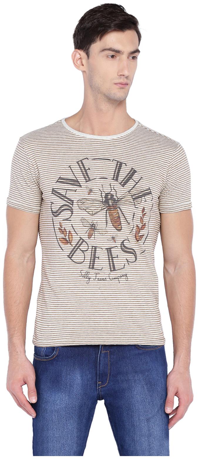 

Allen Solly Men Brown Slim fit Cotton Round neck T-Shirt - Pack Of 1