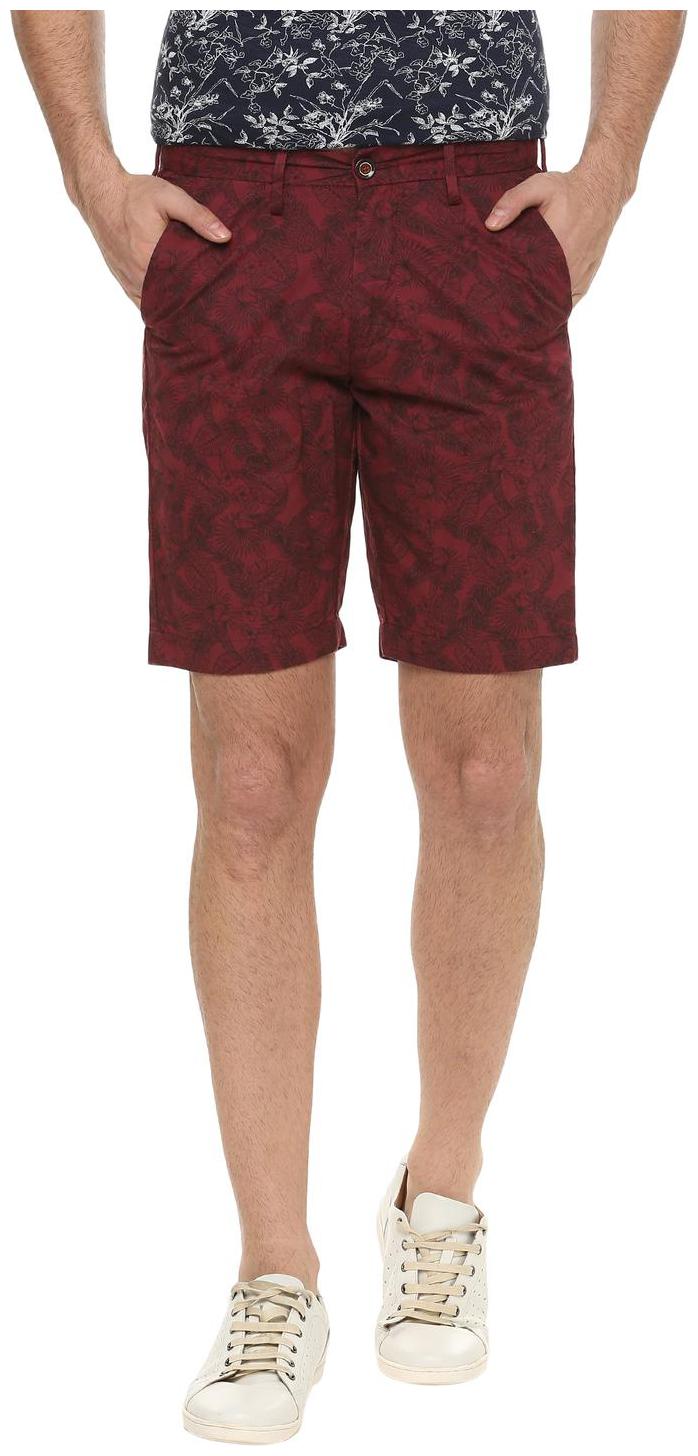 

Allen Solly Men Maroon Slim Fit Regular Shorts
