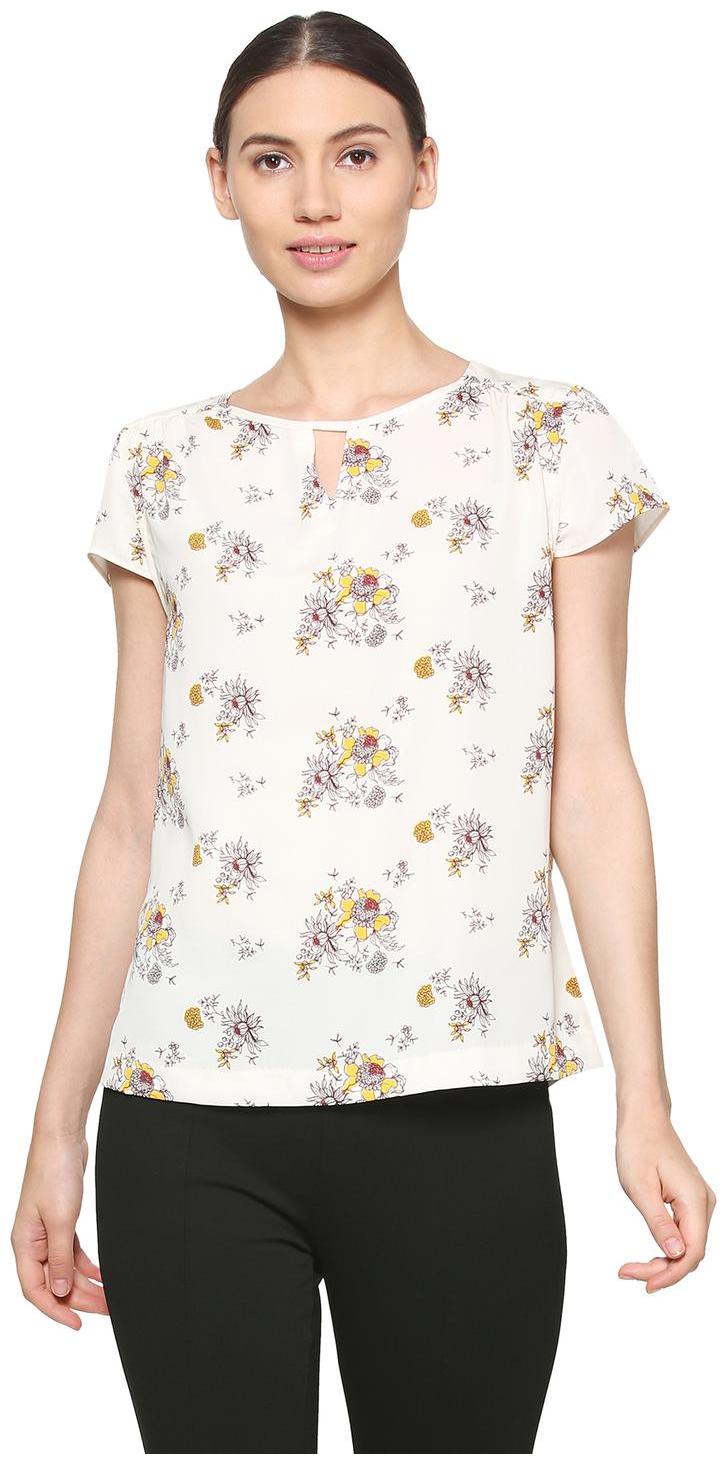 

Allen Solly Women Printed Regular top - White
