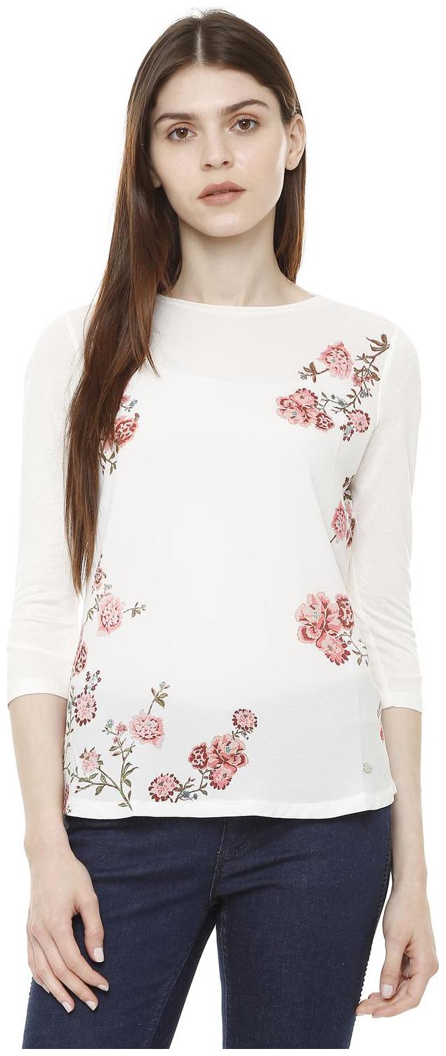 

Allen Solly Women Floral Regular top - White