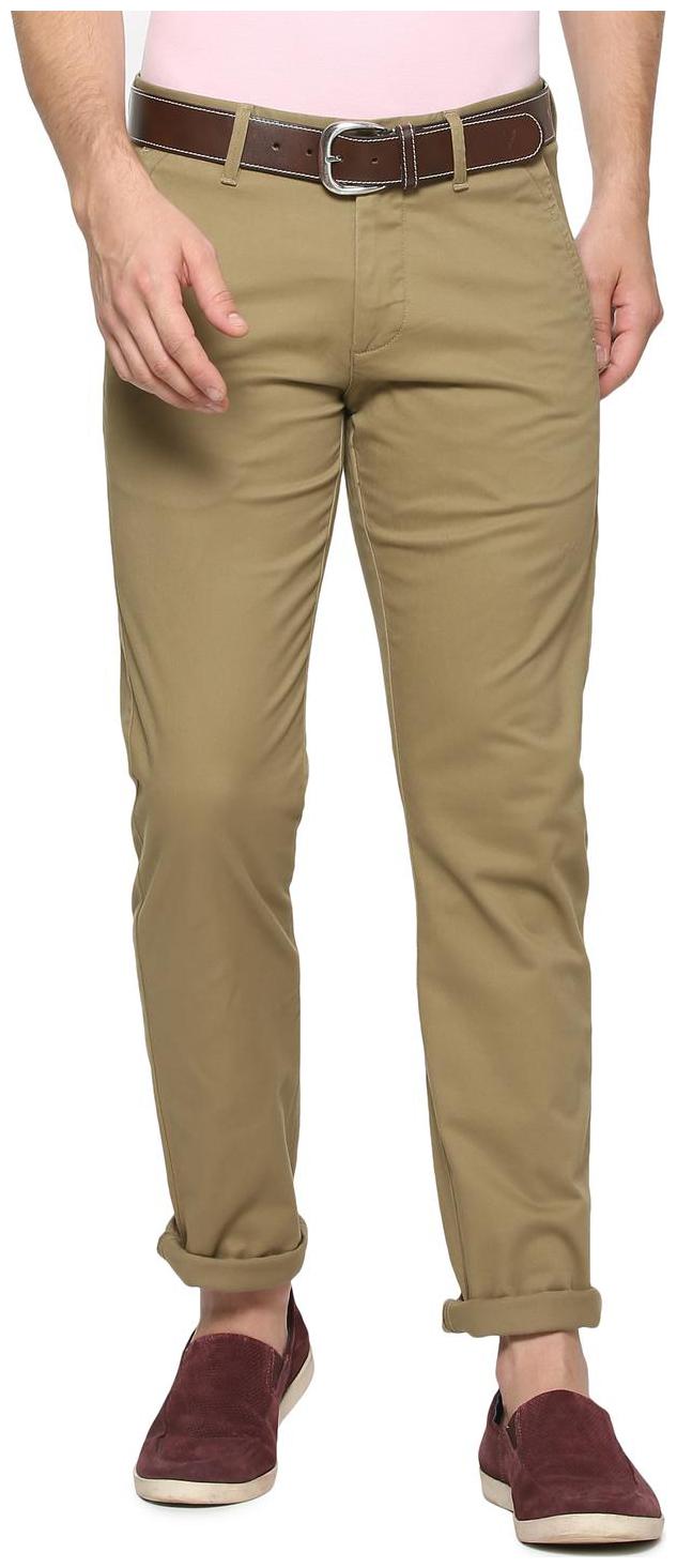

Allen Solly Men Brown Solid Slim fit Chinos