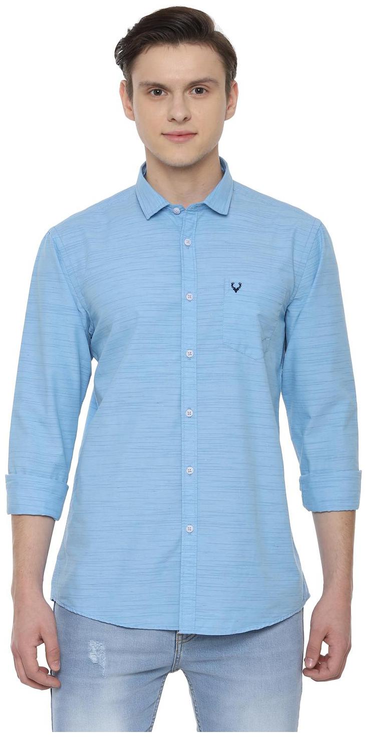 

Allen Solly Men Cotton Weaved Blue