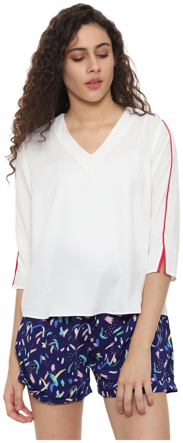 

Allen Solly Women Solid Regular top - White