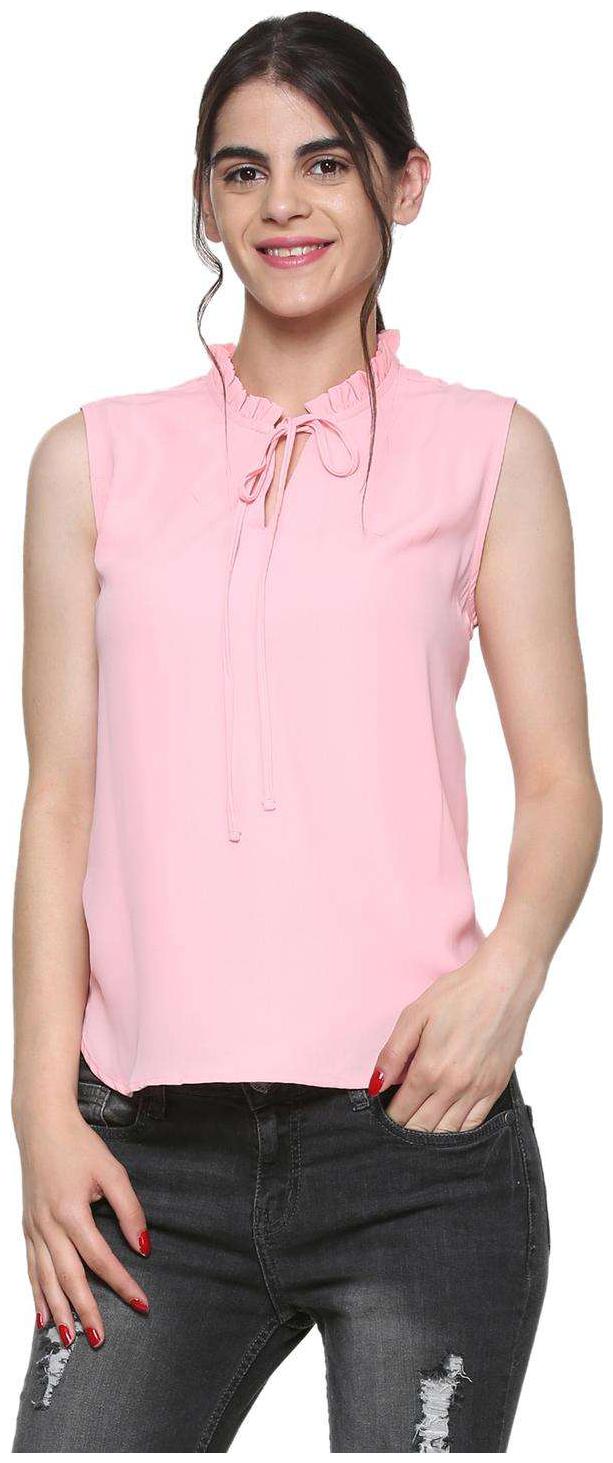 

Allen Solly Women Printed A-line top - Pink