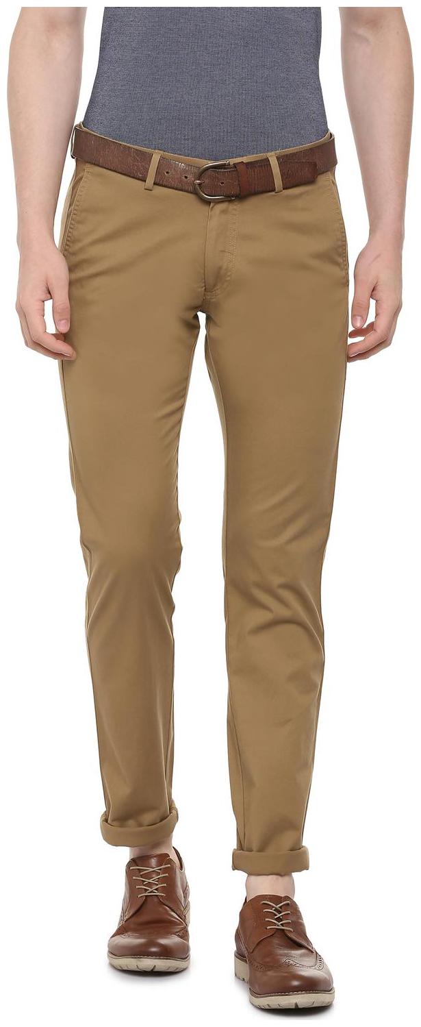 

Allen Solly Men Brown Solid Slim fit Regular trousers