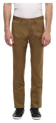 

Allen Solly Men Brown Solid Regular fit Regular trousers