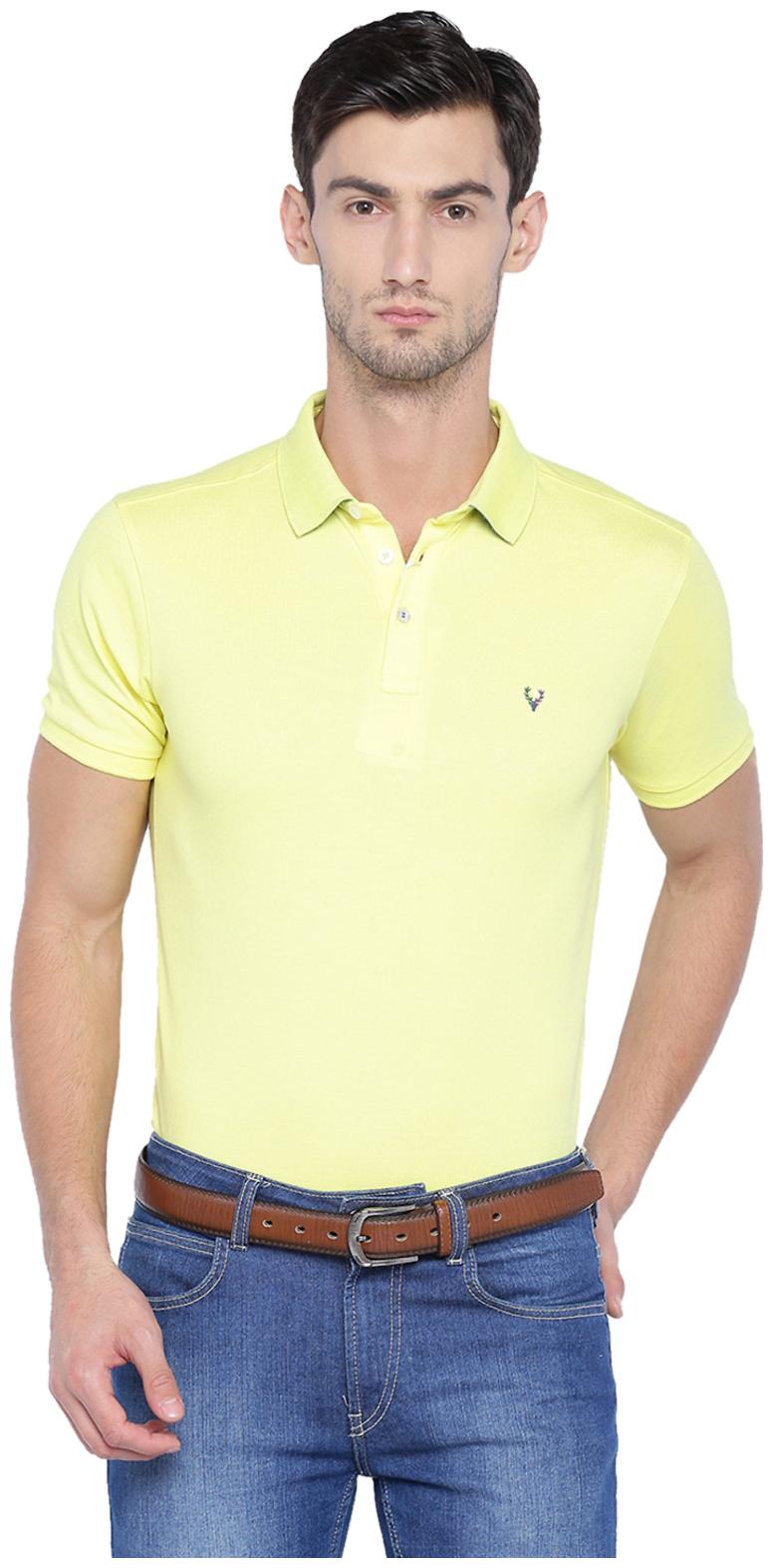

Allen Solly Men Yellow Solid Slim Fit Casual Shirt