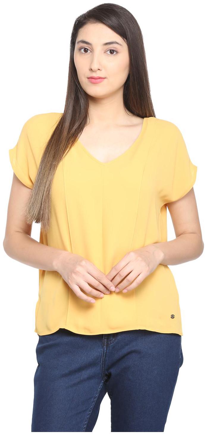 

Allen Solly Women Solid Regular top - Yellow