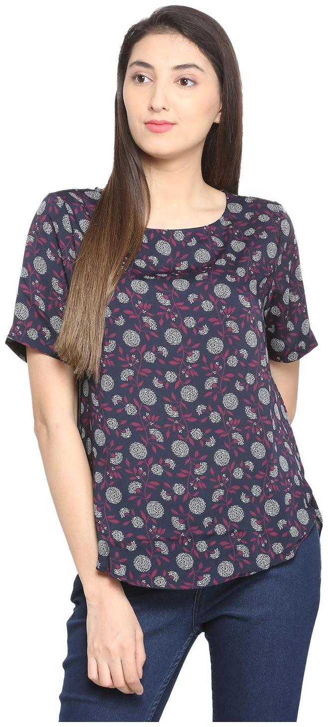 

Allen Solly Women Printed Regular top - Blue