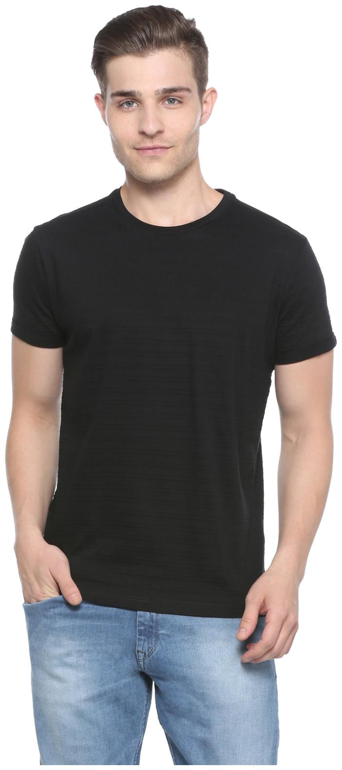 

Allen Solly Men Black Slim fit Cotton Round neck T-Shirt - Pack Of 1