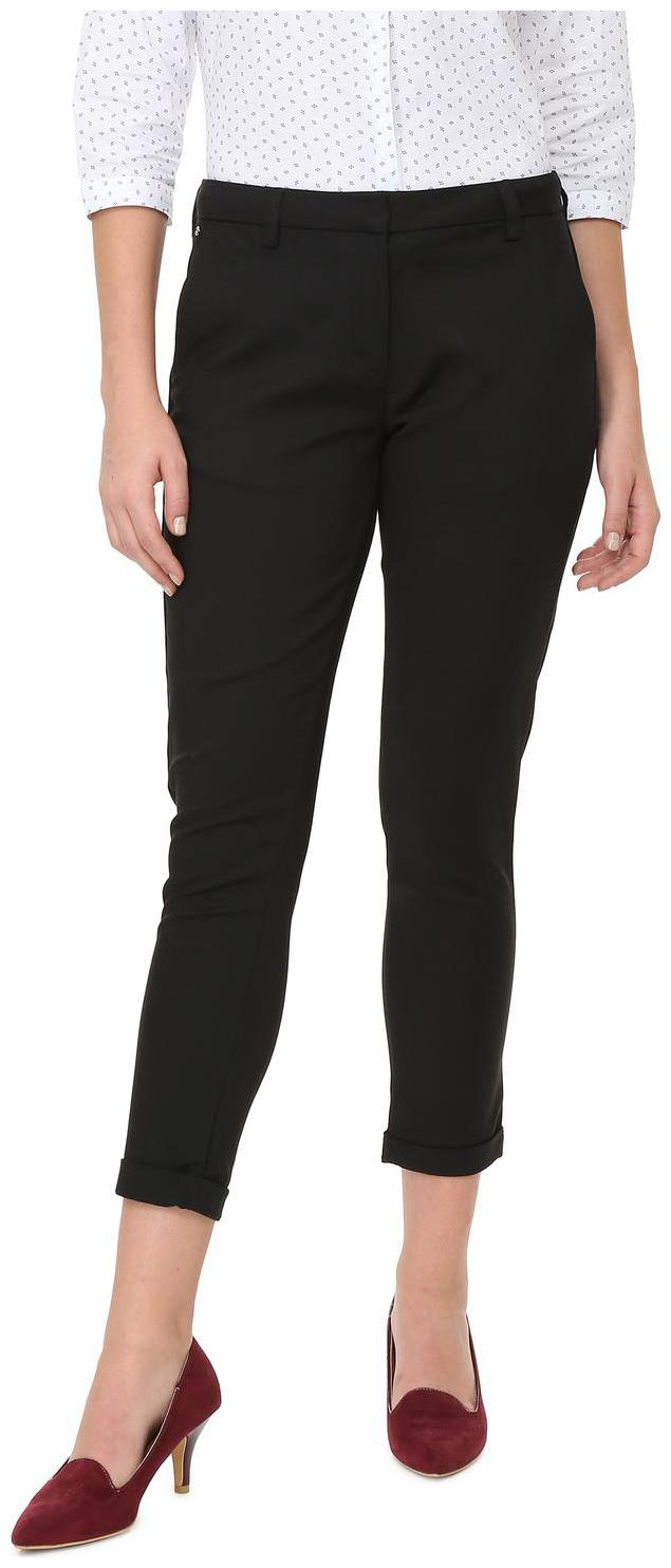 

Allen Solly Women Black Regular fit Regular trousers