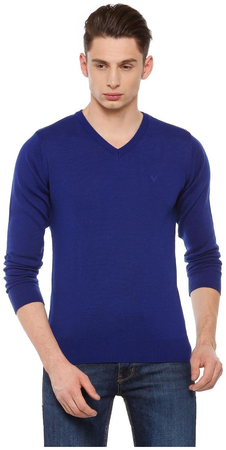 

Allen Solly Men Blue V neck Pullover