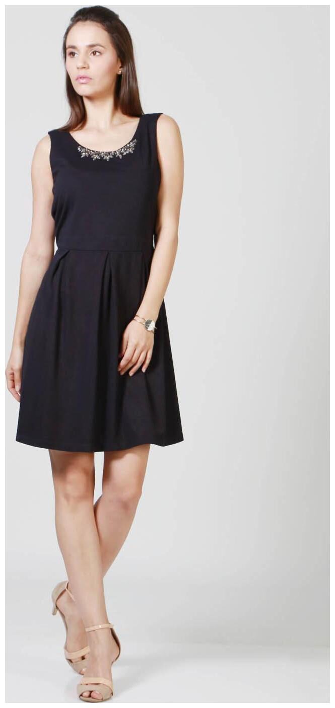 

Allen Solly Black Embellished A-line dress