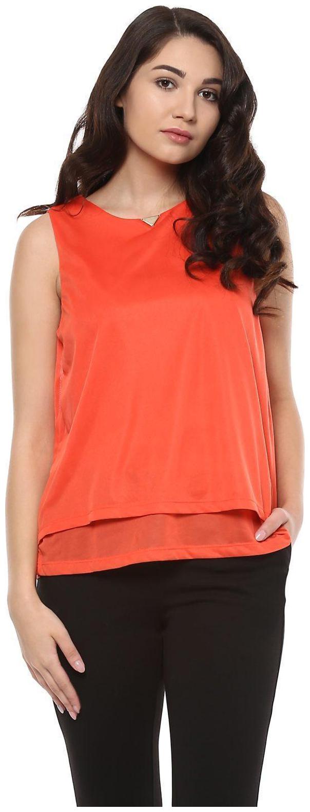 

Allen Solly Women Solid Regular top - Red