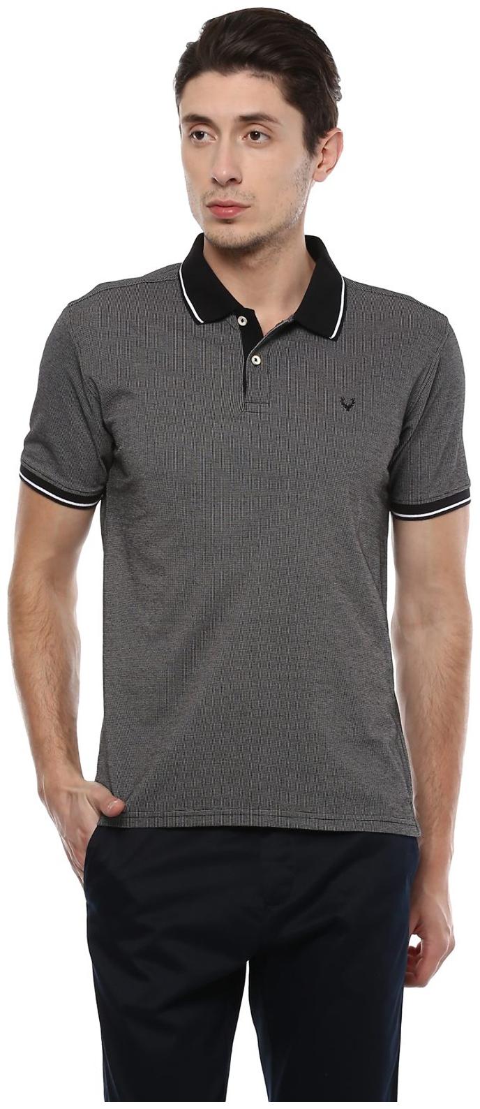 

Allen Solly Men s Polo T-Shirt - Black