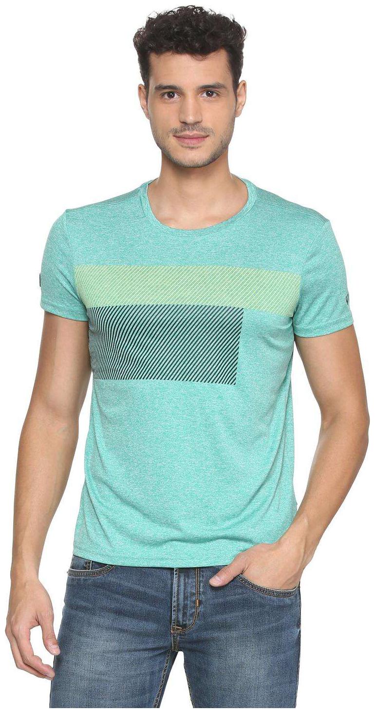 

Allen Solly Men Blue Regular fit Polyester Round neck T-Shirt - Pack Of 1