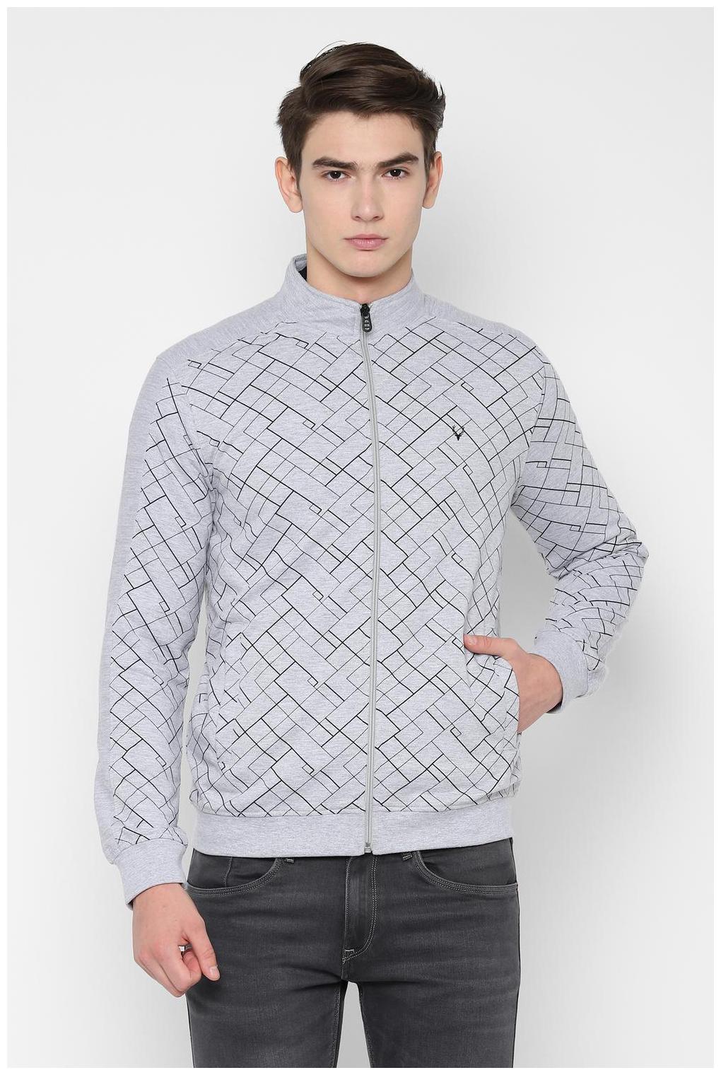 

Allen Solly Men Grey Round neck Sweatshirt
