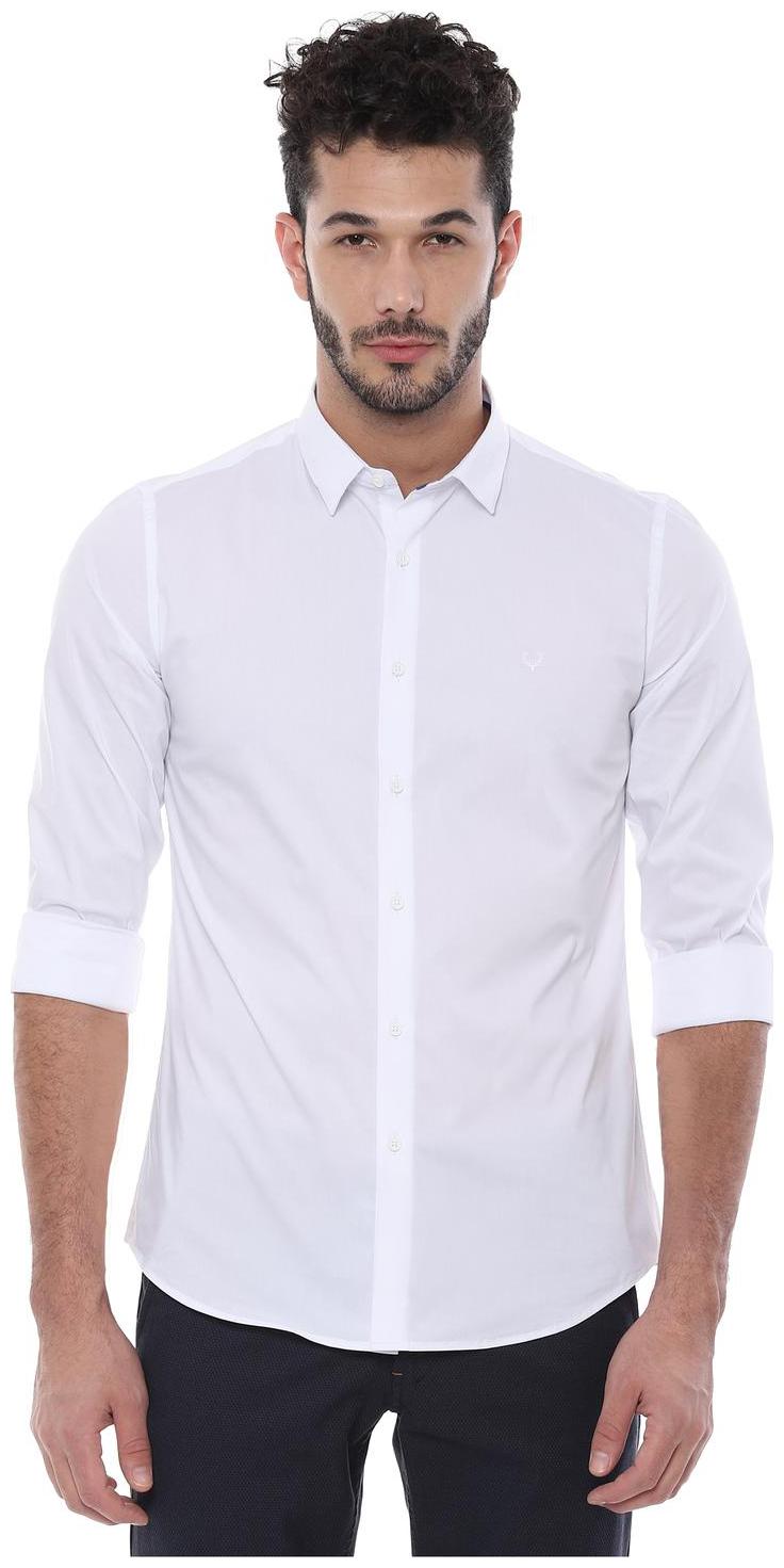 

Allen Solly Men White Solid Slim Fit Casual Shirt