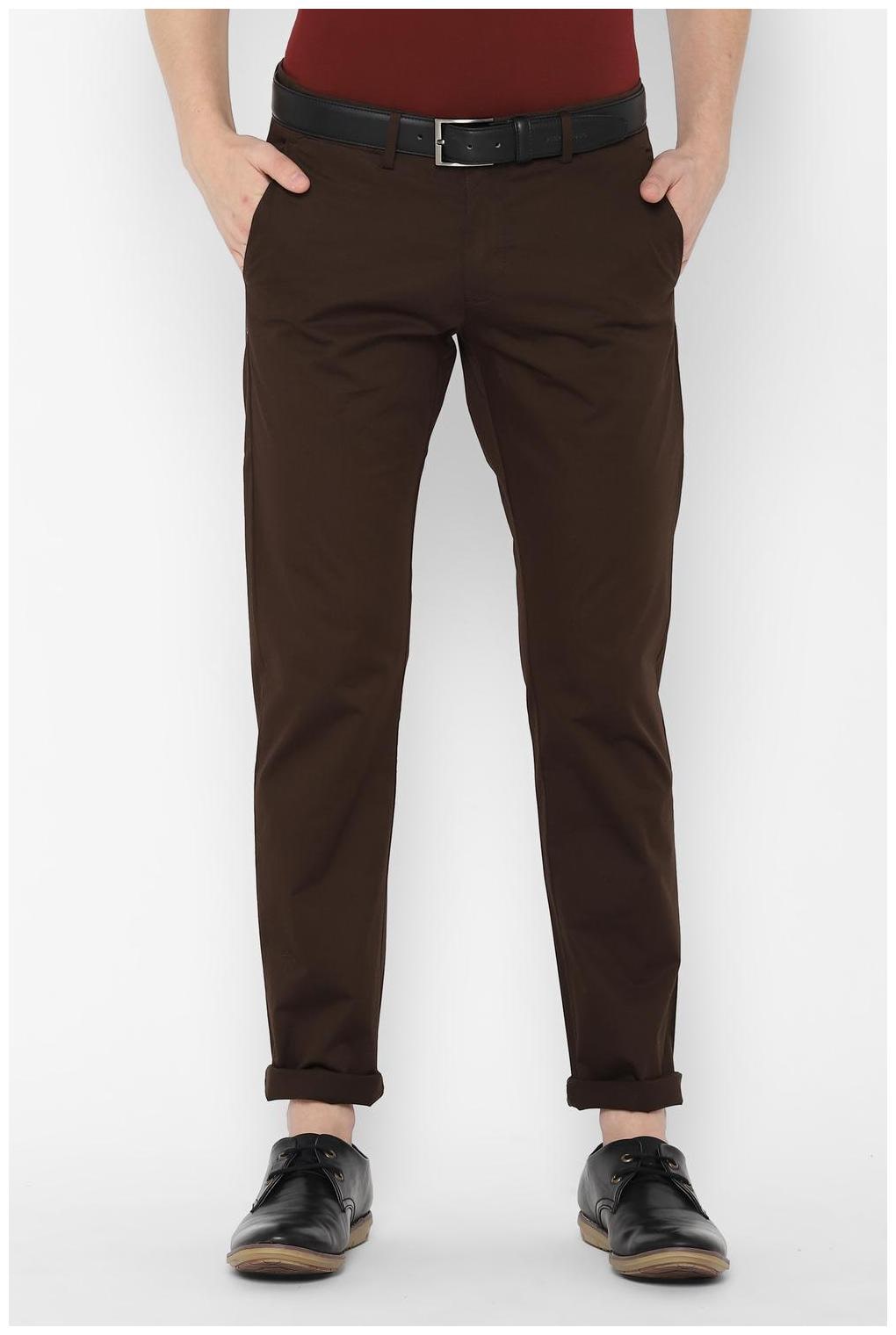 

Allen Solly Brown Casual Trouser