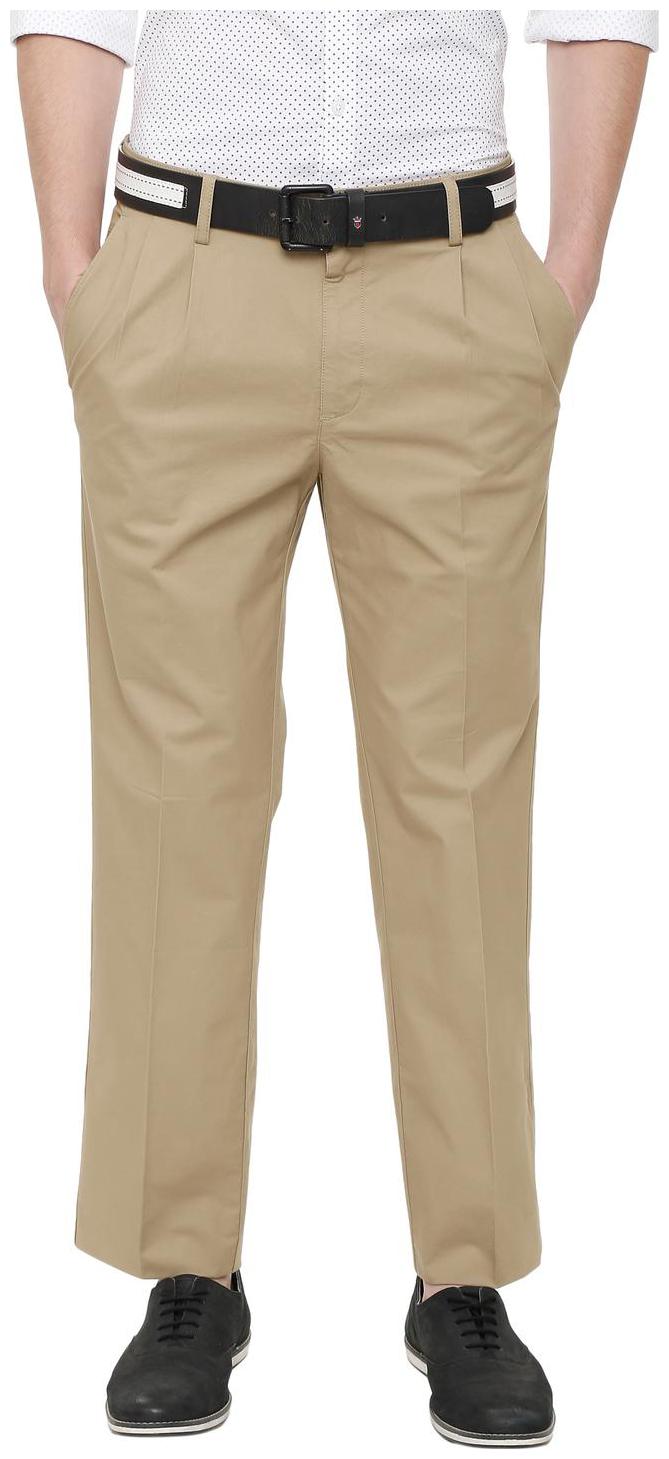 

Allen Solly Men Solid Regular Fit Formal Trouser - Beige