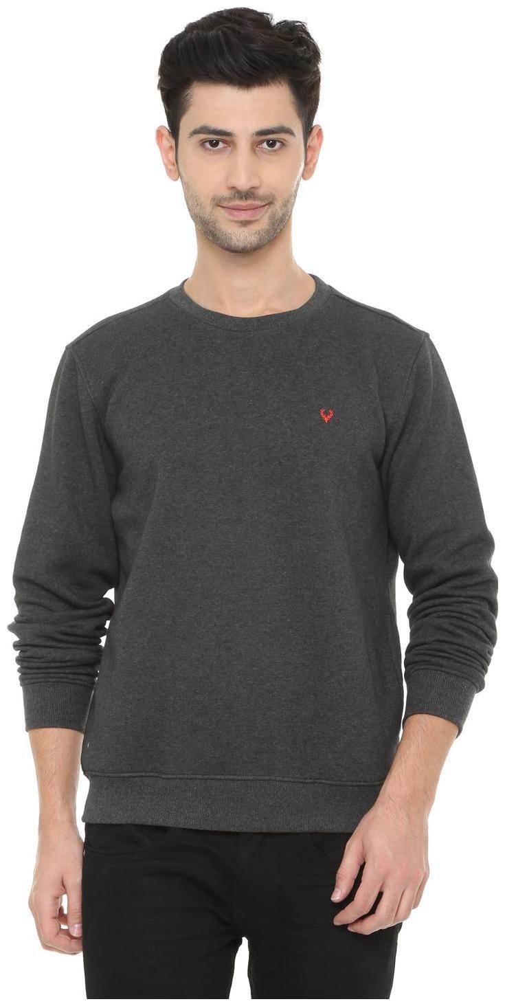

Allen Solly Men Grey Round neck Sweatshirt
