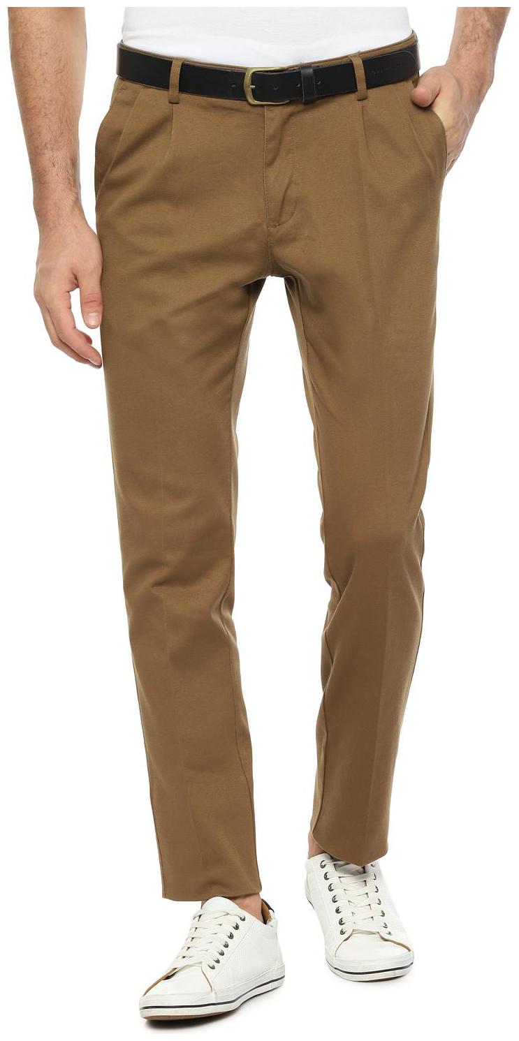 

Allen Solly Men Beige Textured Regular fit Regular trousers