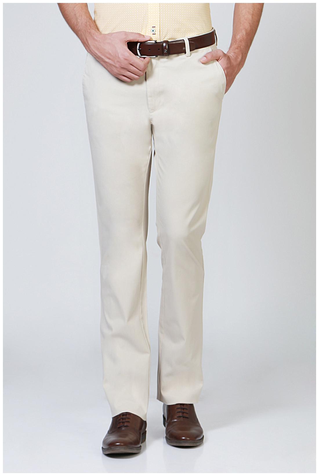 

Allen Solly Men Solid Regular Fit Formal Trouser - Grey