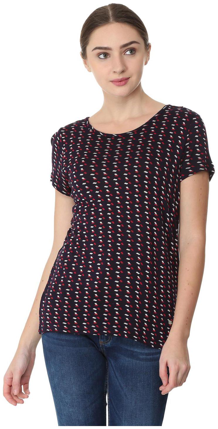 

Allen Solly Women Printed Regular top - Blue