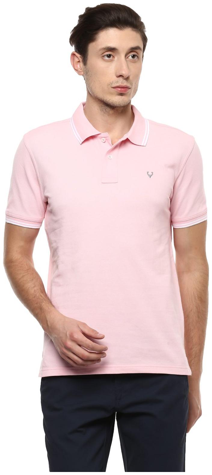 

Allen Solly Men s Polo T-Shirt - Pink