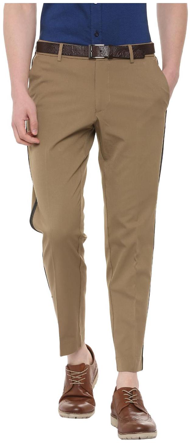 

Allen Solly Men Brown Solid Slim fit Regular trousers