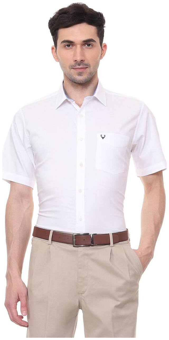 Allen Solly Men Slim fit Formal Shirt - White