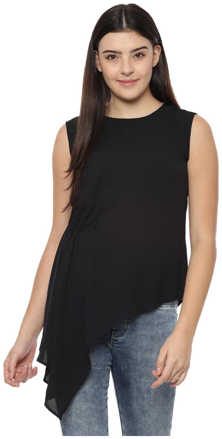 

Allen Solly Women Solid Regular top - Black