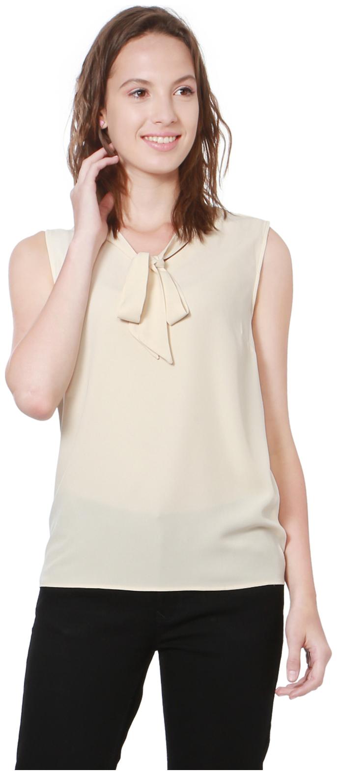 

Allen Solly Women Solid Regular top - Beige