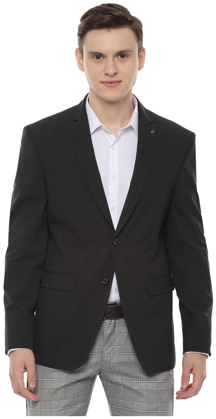 

Allen Solly Men Blended Double Breasted Blazer Black