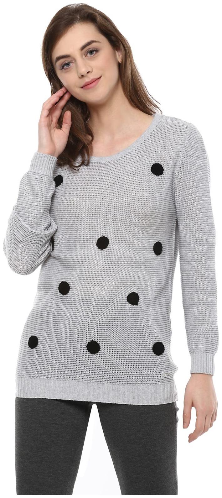 

Allen Solly Women Printed Regular top - Grey