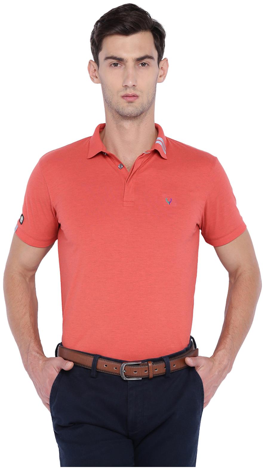 

Allen Solly Men Pink Slim fit Cotton Polo collar T-Shirt - Pack Of 1