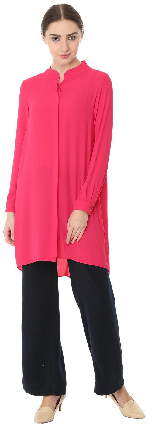 

Allen Solly Women Solid Regular tunic - Pink
